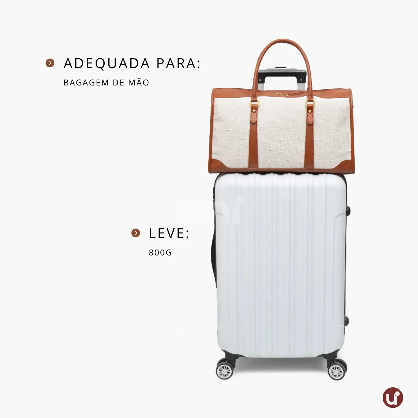 Bolsa de Lona Feminina Versátil com Alça de Ombro - Le Classique™
