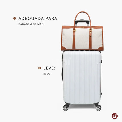 Bolsa de Lona Feminina Versátil com Alça de Ombro - Le Classique™