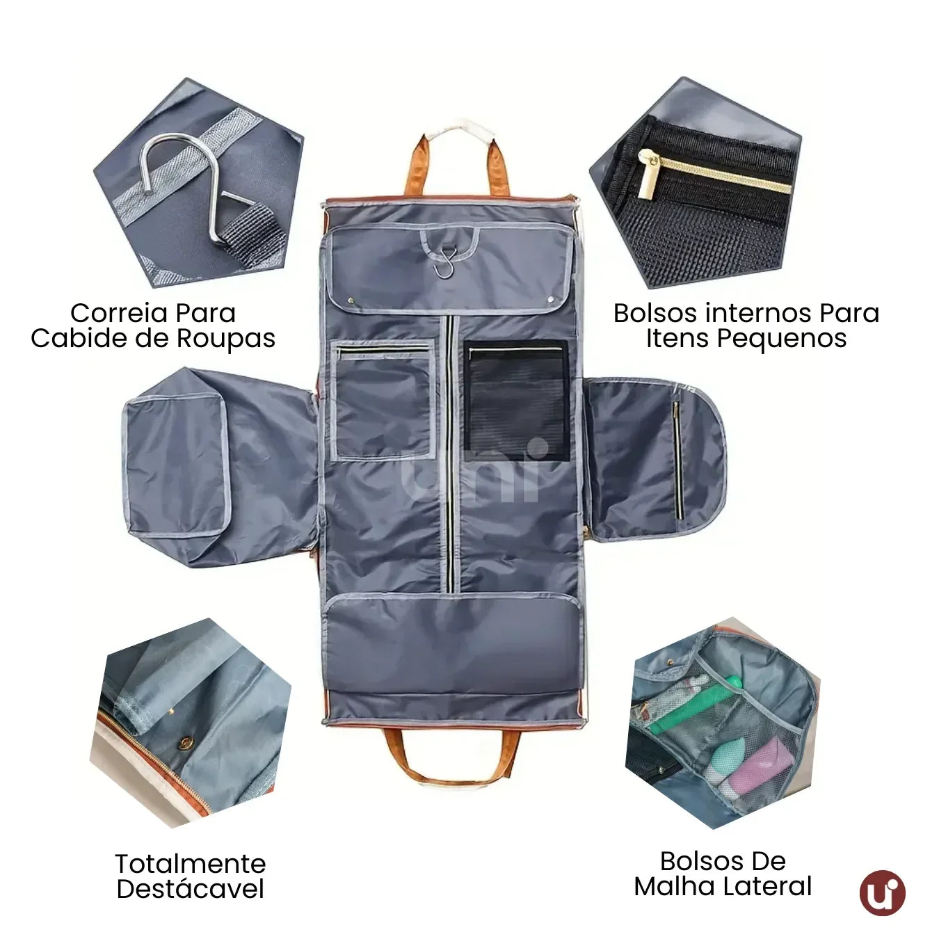 Bolsa e Mochila de Viagem 4 em 1 Parisian™ - Anti-Amasso