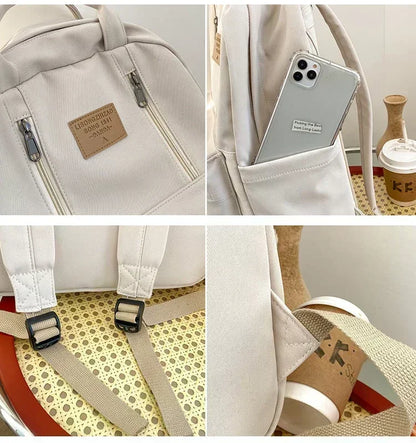 Mochila Feminina Impermeável para Notebook Estilo Coreana - JulyPocket™