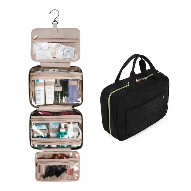Necessaire de Viagem Dobrável com Gancho Metálico BeautyVoyage™ LITE