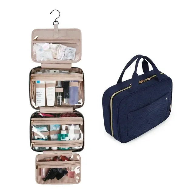 Necessaire de Viagem Dobrável com Gancho Metálico BeautyVoyage™ LITE