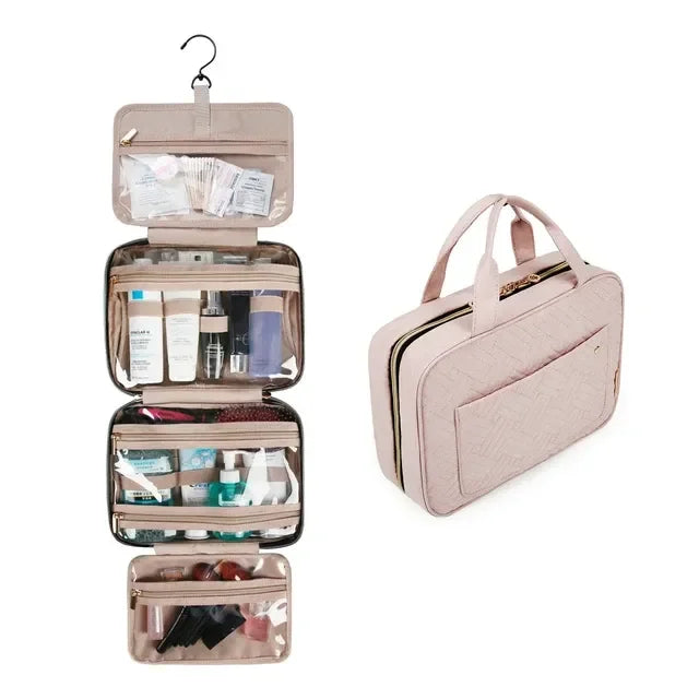 Necessaire de Viagem Dobrável com Gancho Metálico BeautyVoyage™ LITE