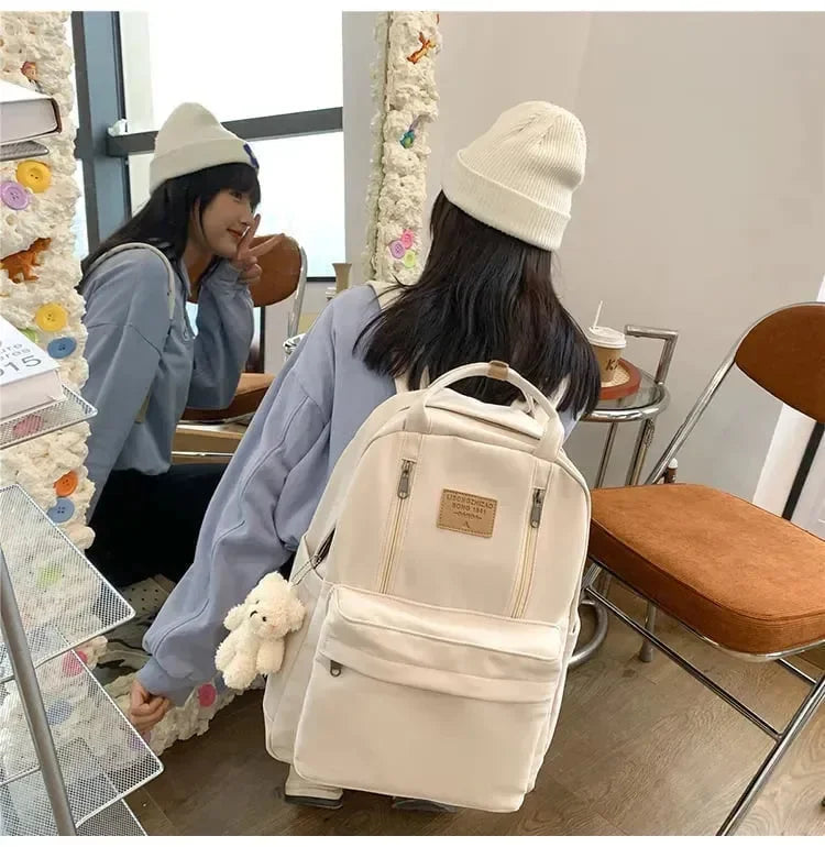 Mochila Feminina Impermeável para Notebook Estilo Coreana - JulyPocket™