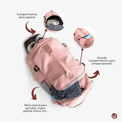 Bolsa Mochila Feminina 2 em 1 Esportiva Impermeável 30L - LVQUE™