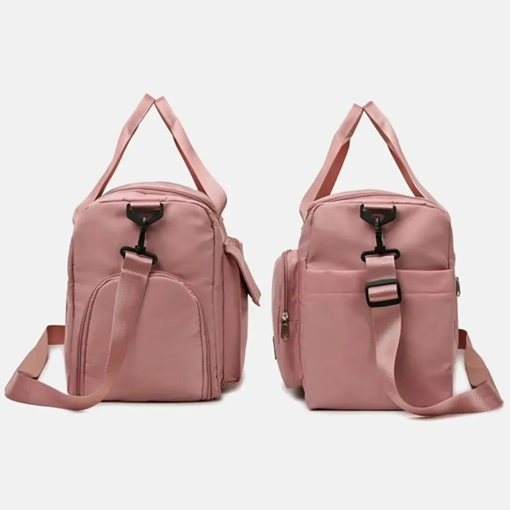 Bolsa Transversal Esportiva Feminina com Porta-Sapatos - SportFlex™