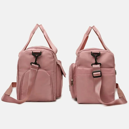 Bolsa Transversal Esportiva Feminina com Porta-Sapatos - SportFlex™