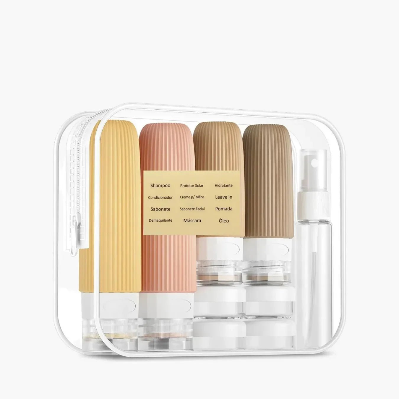Frascos de Silicone para Viagem Anti-Vazamento Silicase™ - Kit com 4
