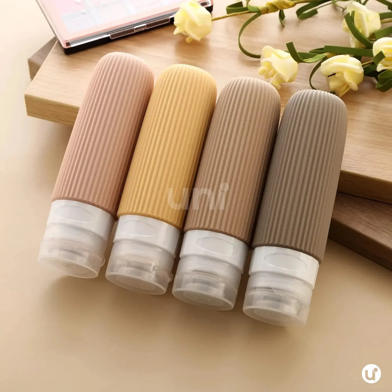 Frascos de Silicone para Viagem Anti-Vazamento Silicase™ - Kit com 4