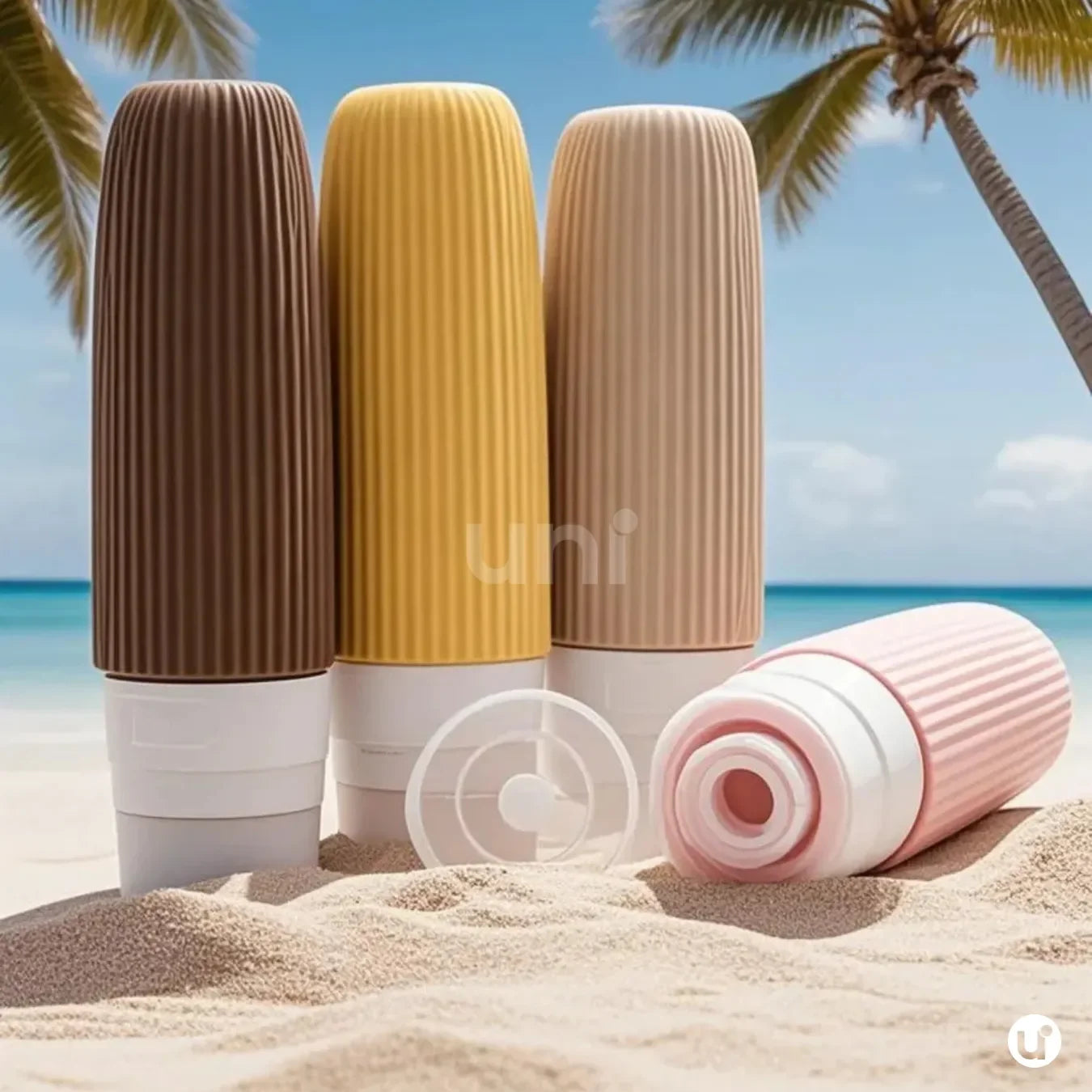 Frascos de Silicone para Viagem Anti-Vazamento Silicase™ - Kit com 4