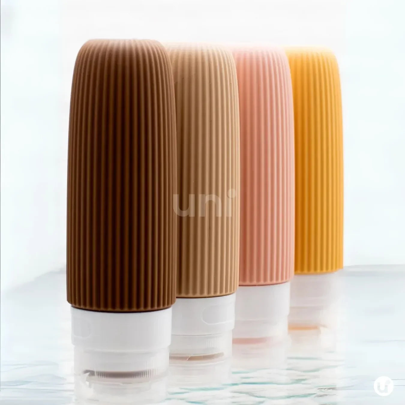 Frascos de Silicone para Viagem Anti-Vazamento Silicase™ - Kit com 4