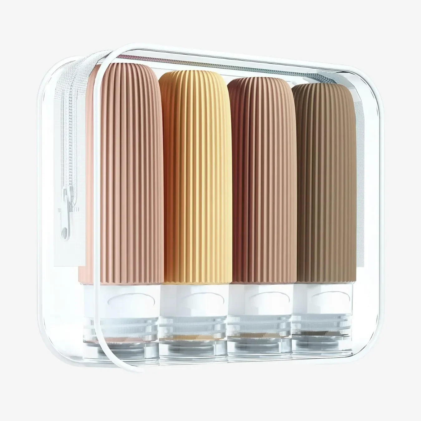 Frascos de Silicone para Viagem Anti-Vazamento Silicase™ - Kit com 4