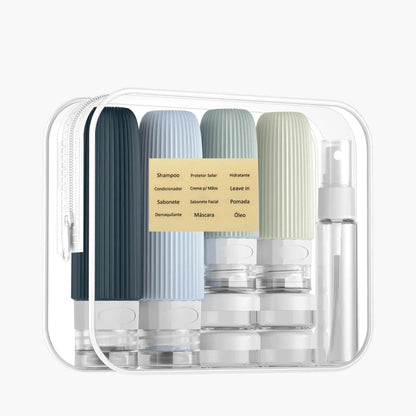 Frascos de Silicone para Viagem Anti-Vazamento Silicase™ - Kit com 4