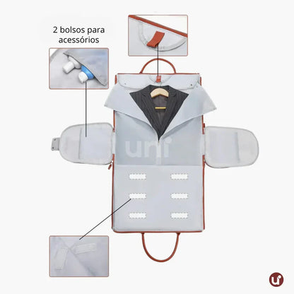 Kit Mala de Bordo e Bolsa de Viagem JetSetFemme™ + Novatech®
