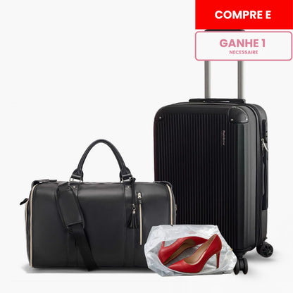 Kit Mala de Bordo e Bolsa de Viagem JetSetFemme™ + Novatech®