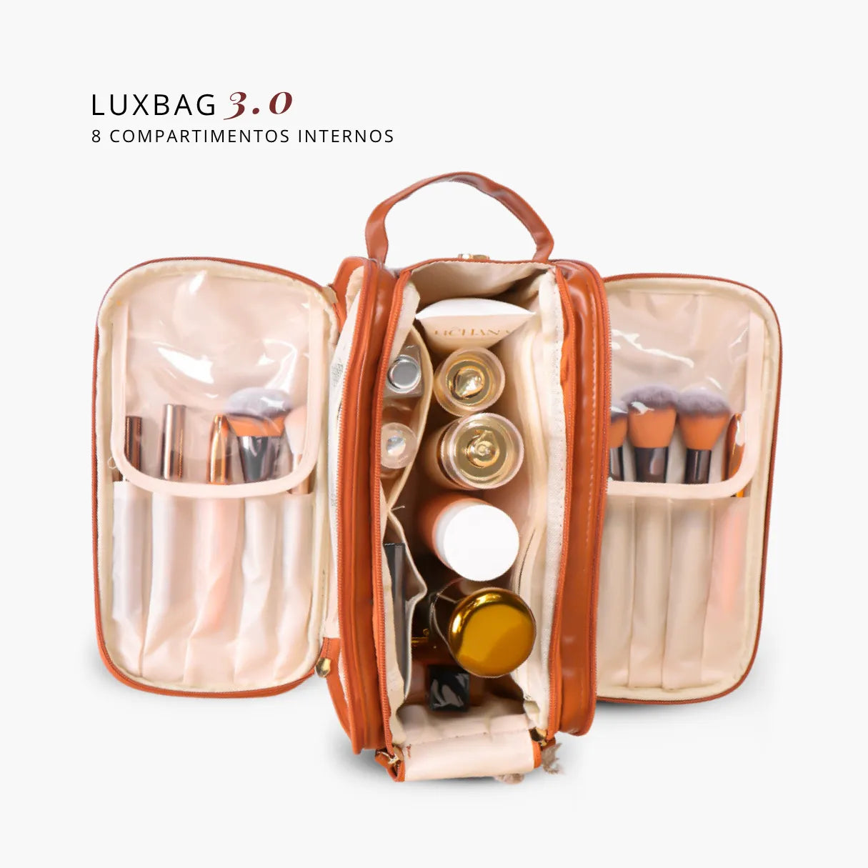 Kit Necessaire Feminina Premium de Viagem 3 Peças - Luxbag™