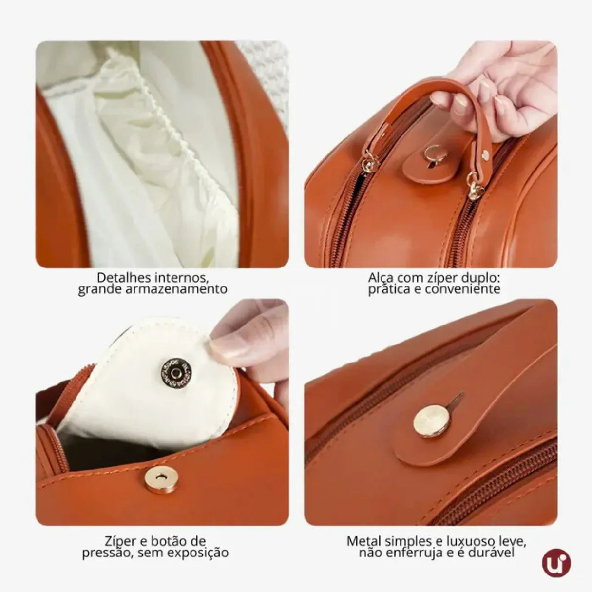 Kit Necessaire Feminina Premium de Viagem 3 Peças - Luxbag™