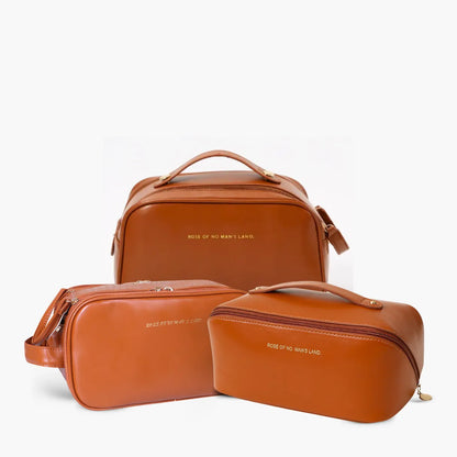 Kit Necessaire Feminina Premium de Viagem 3 Peças - Luxbag™