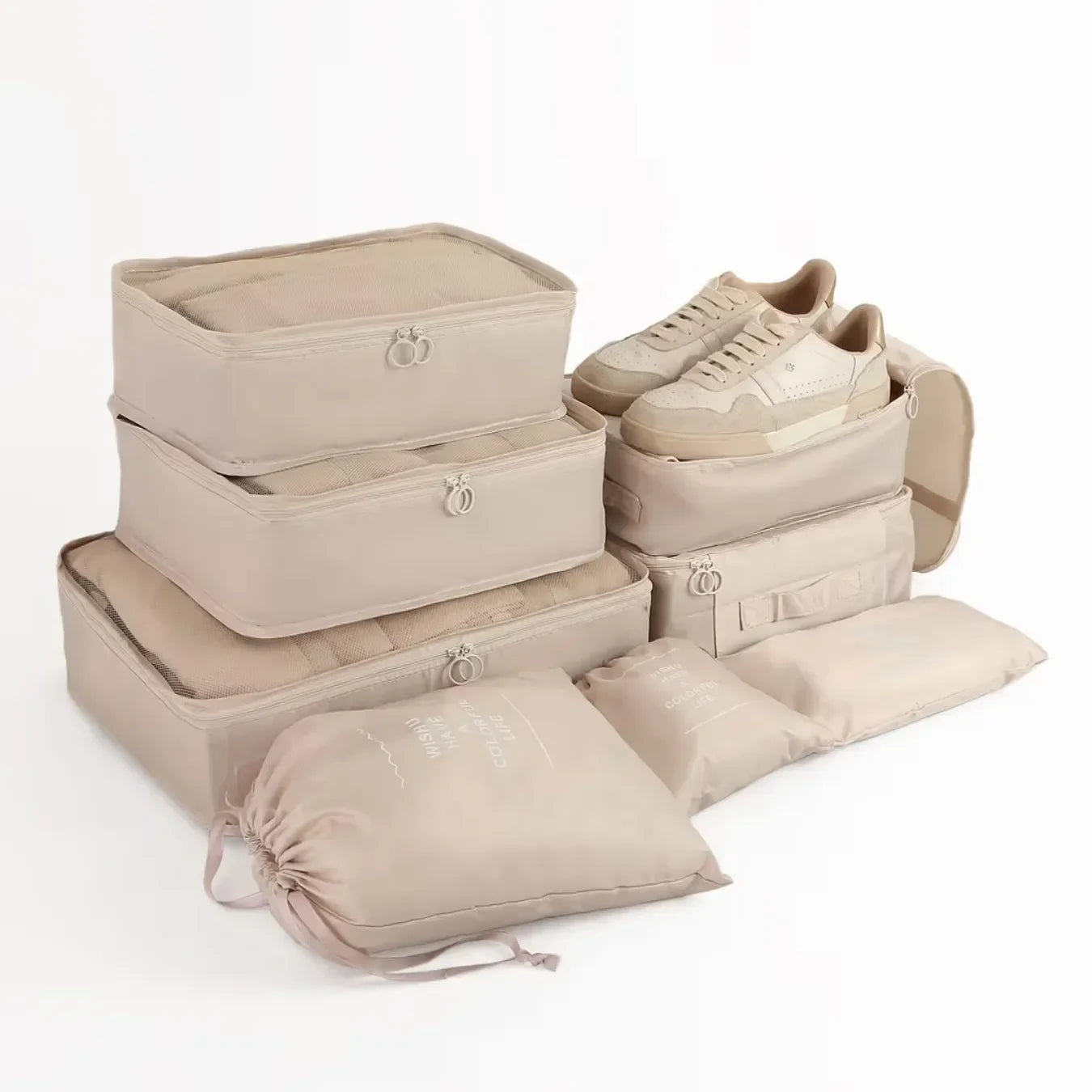 Kit Organizador de Mala 8 e 10 Peças VibePack™ - Impermeável