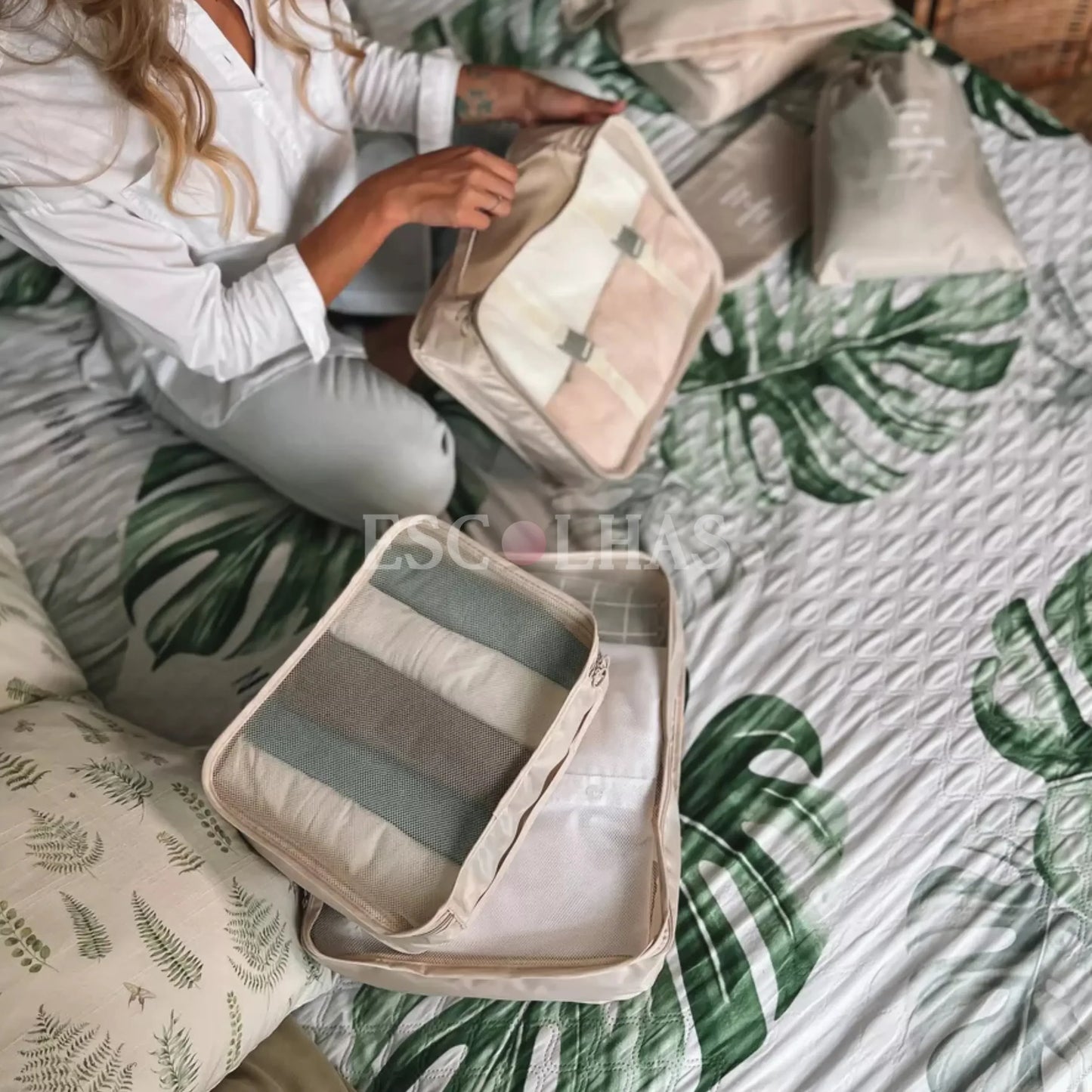 Kit Organizador de Mala 8 e 10 Peças VibePack™ - Impermeável