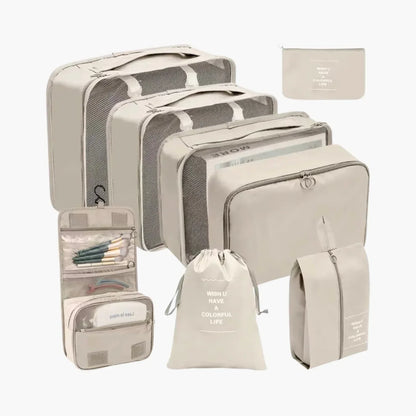 Kit Organizador de Mala 8 e 10 Peças VibePack™ - Impermeável