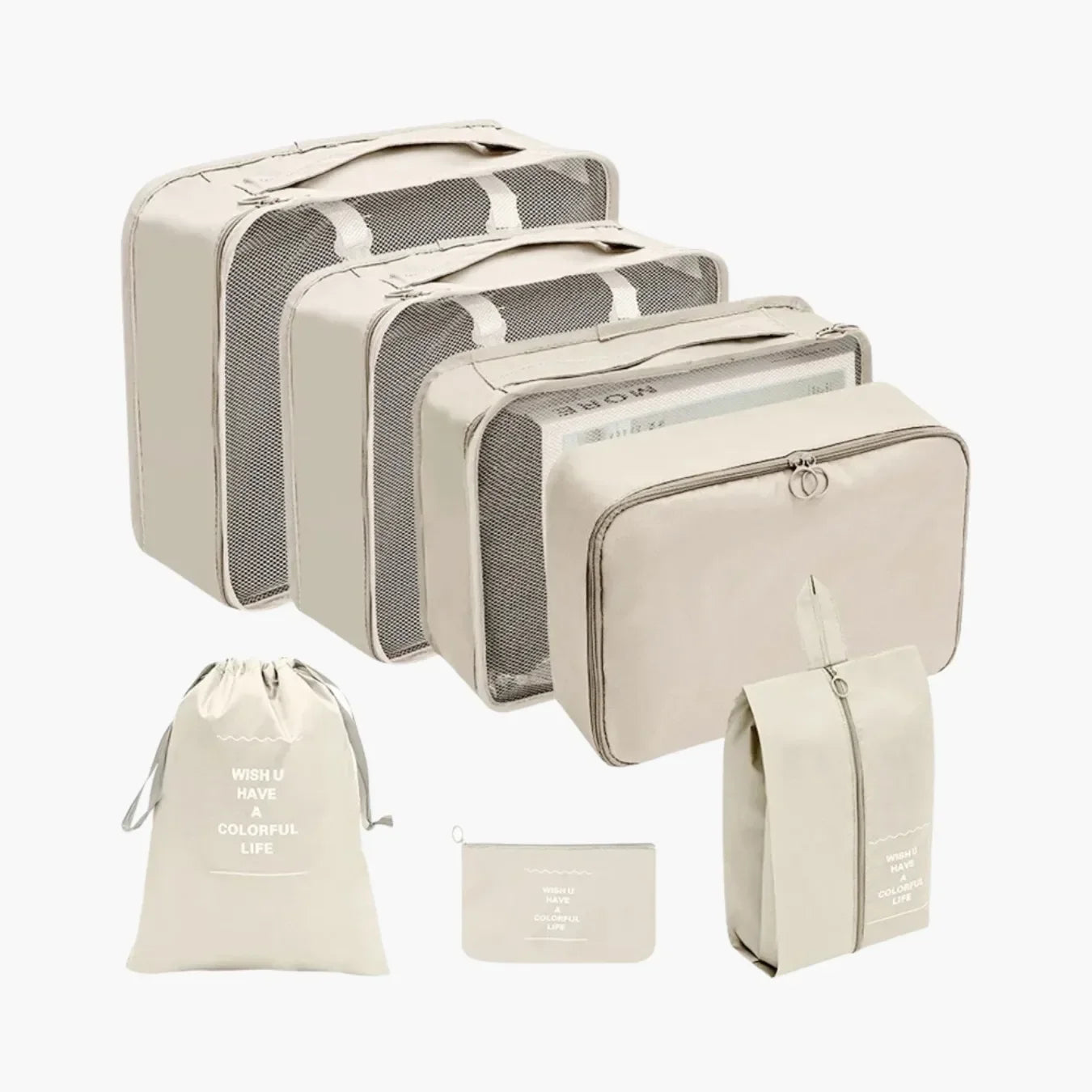 Kit Organizador de Mala 8 e 10 Peças VibePack™ - Impermeável