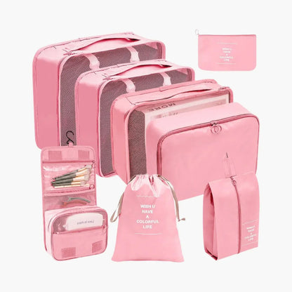 Kit Organizador de Mala 8 e 10 Peças VibePack™ - Impermeável