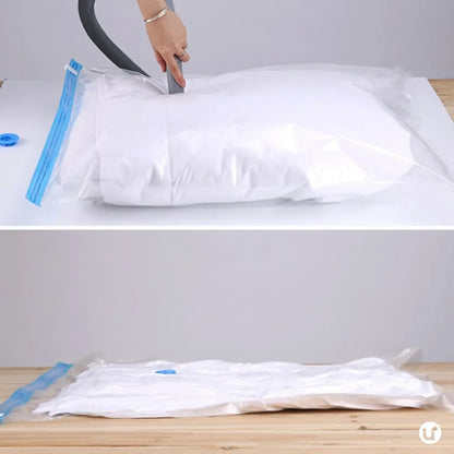 Kit Saco a Vácuo para Roupas com Bomba - Viagem e Armário