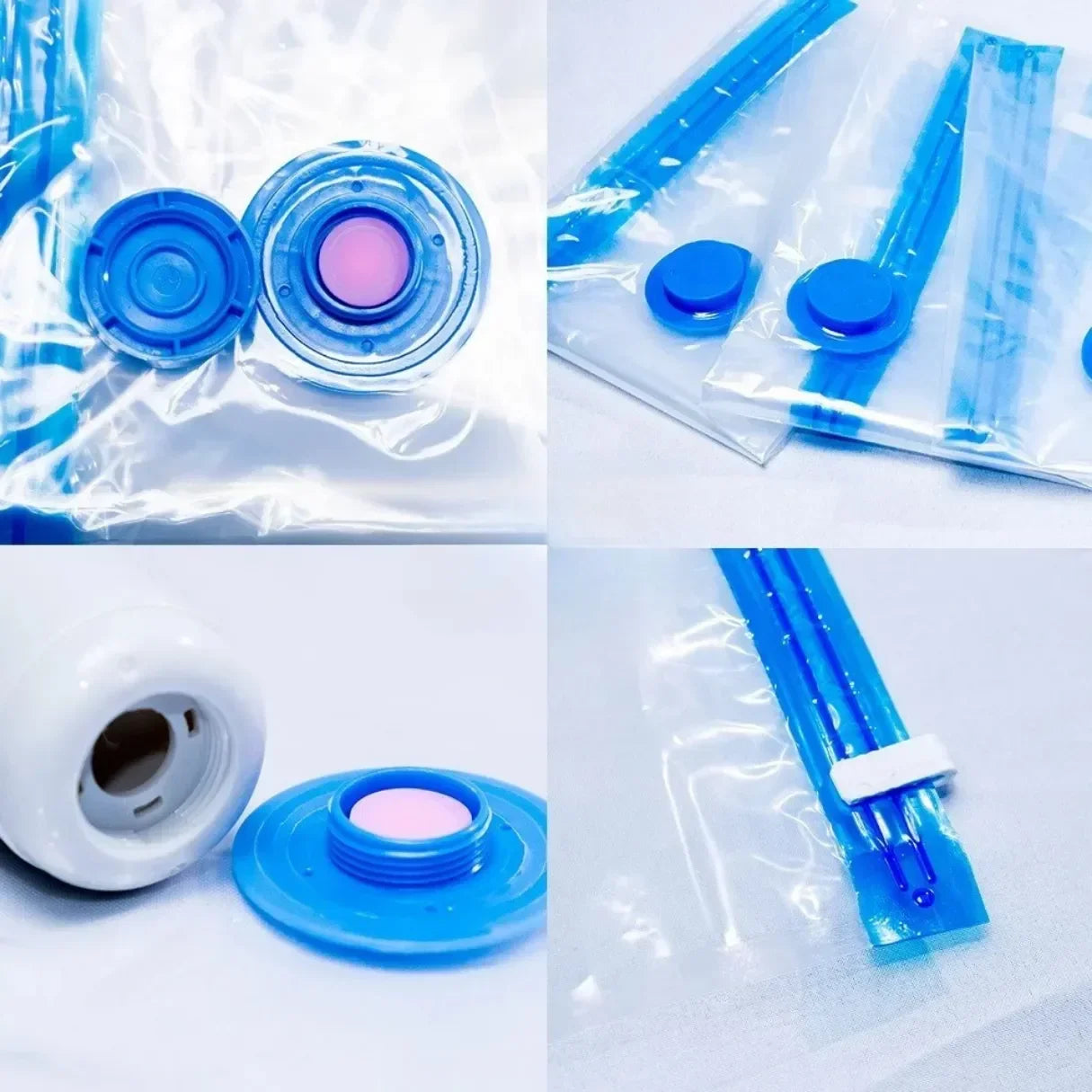 Kit Saco a Vácuo para Roupas com Bomba - Viagem e Armário