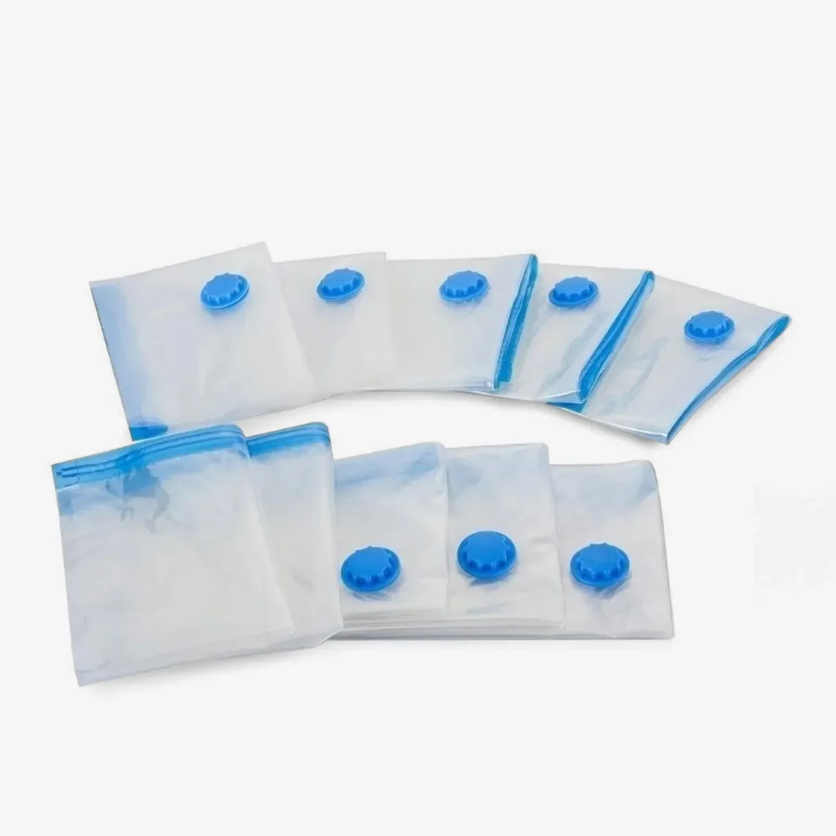 Kit Saco a Vácuo para Roupas com Bomba - Viagem e Armário