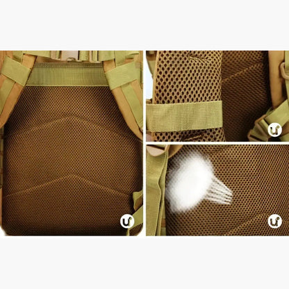 Mochila Tática Militar 50L Impermeável Tactical Titan™ | Brinde: Patch Bandeira do Brasil