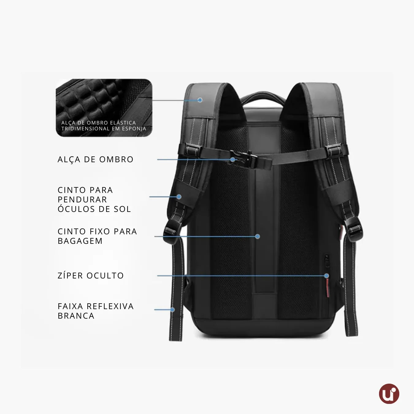 Mochila de Viagem com Compressão a Vácuo Impermeável 60L - AirBag Pack™