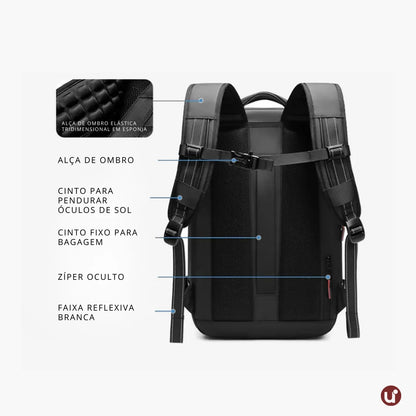 Mochila de Viagem com Compressão a Vácuo Impermeável 60L - AirBag Pack™