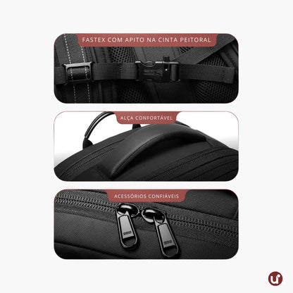Mochila de Viagem com Compressão a Vácuo Impermeável 60L - AirBag Pack™