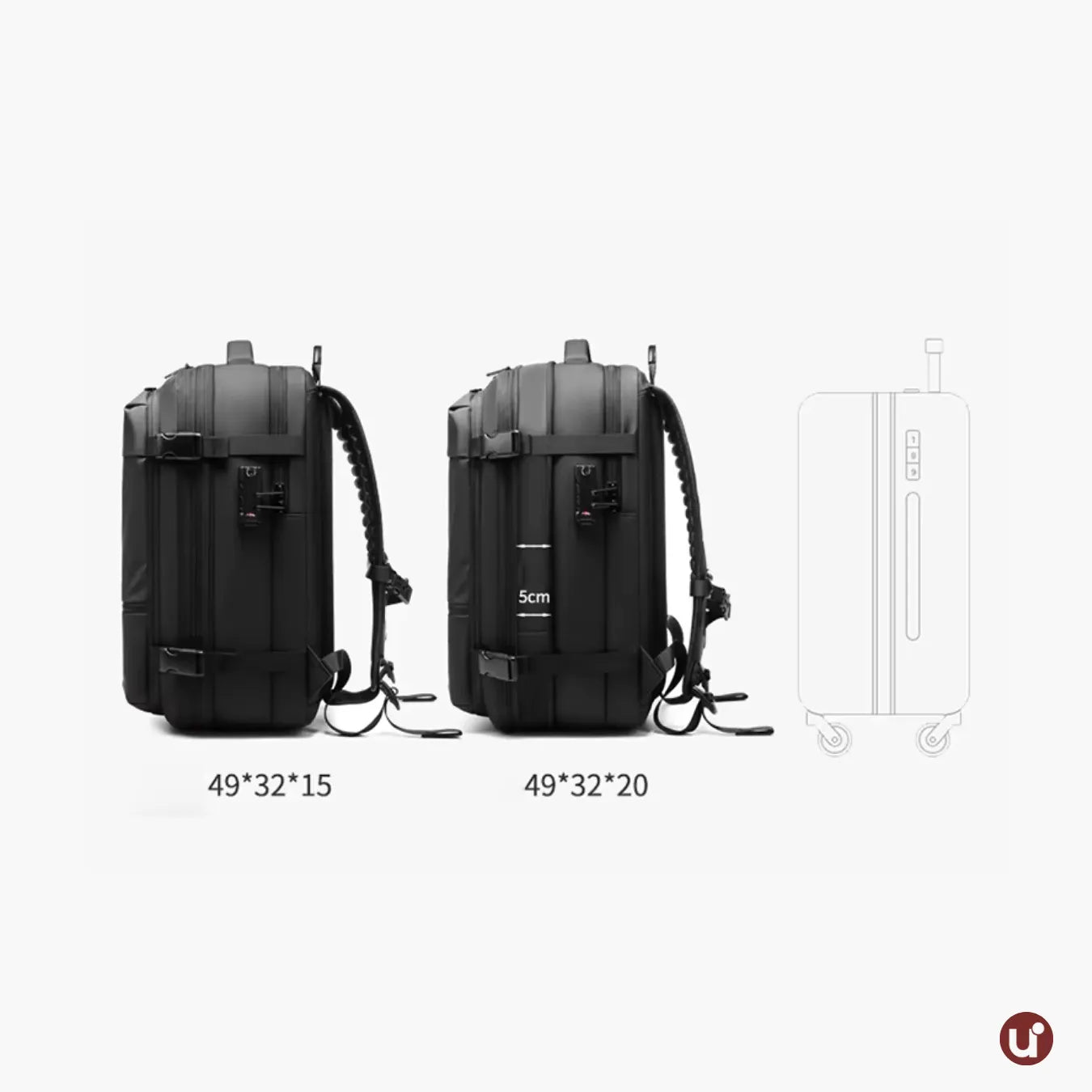 Mochila de Viagem com Compressão a Vácuo Impermeável 60L - AirBag Pack™