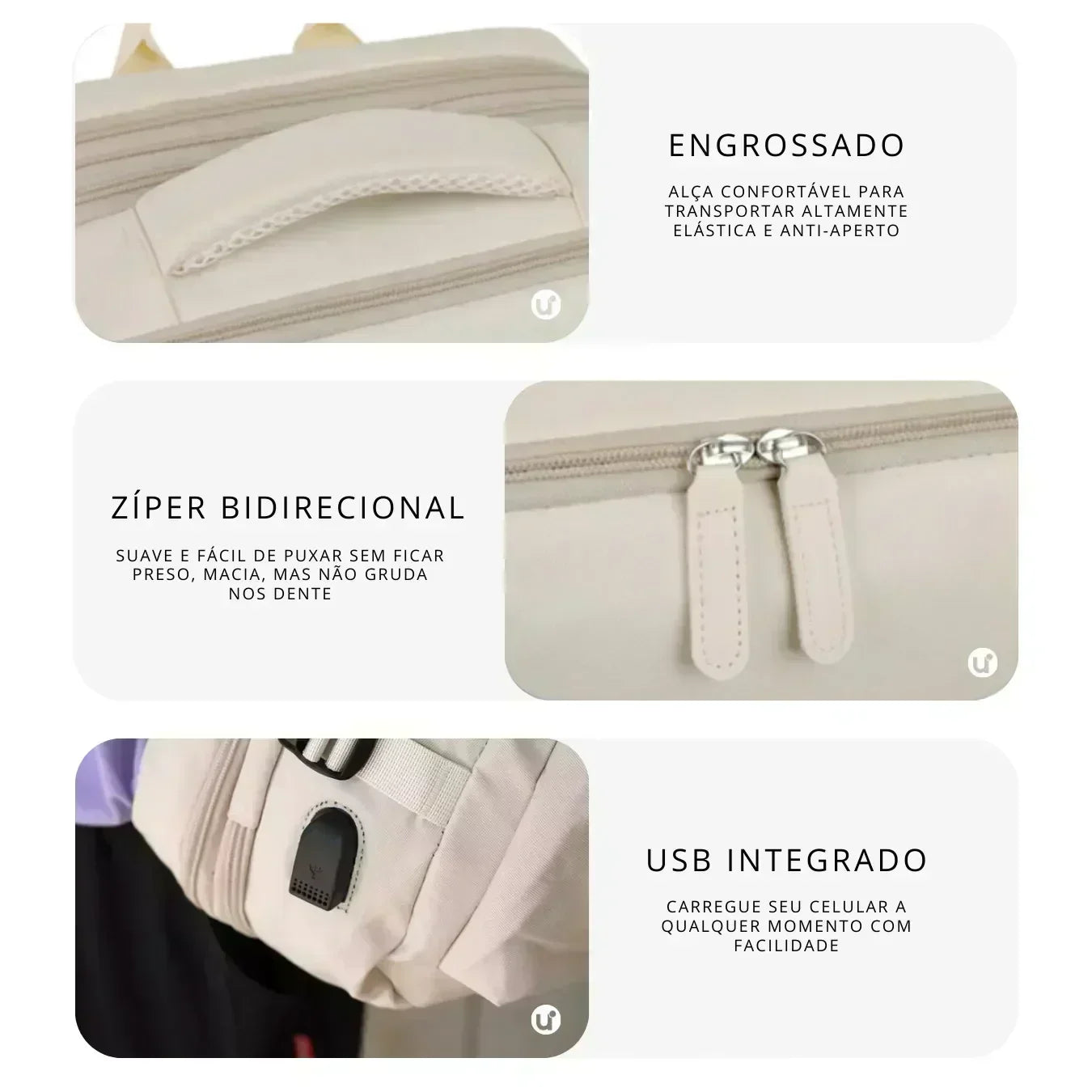 Mochila de Viagem Expansível Feminina para Notebook - BellaJourney 2.0