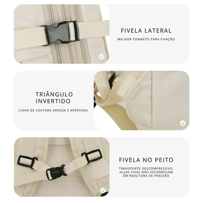 Mochila de Viagem Expansível Feminina para Notebook - BellaJourney 2.0