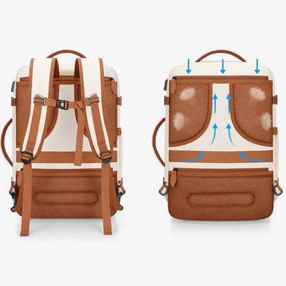 Mochila de Viagem 40L Expansível + 3 Necessaires Grátis