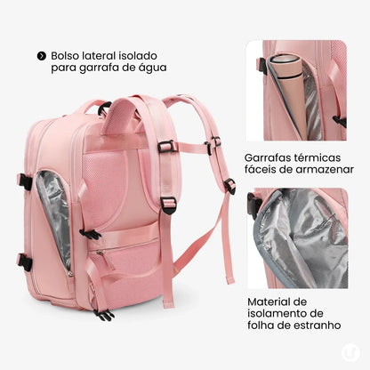 Mochila de Viagem 35L Bagagem de Mão Impermeável - BagTravel™