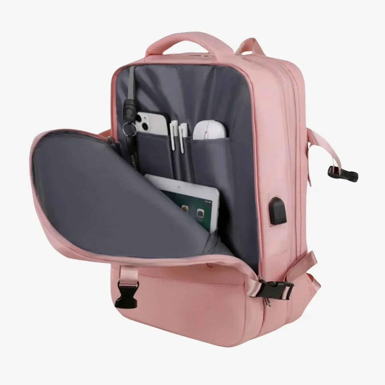 Mochila de Viagem 40L Impermeável Feminina - TravelMax™