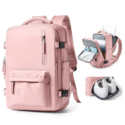 Mochila de Viagem Feminina Mala de Bordo Impermeável 29L - BellaJourney™