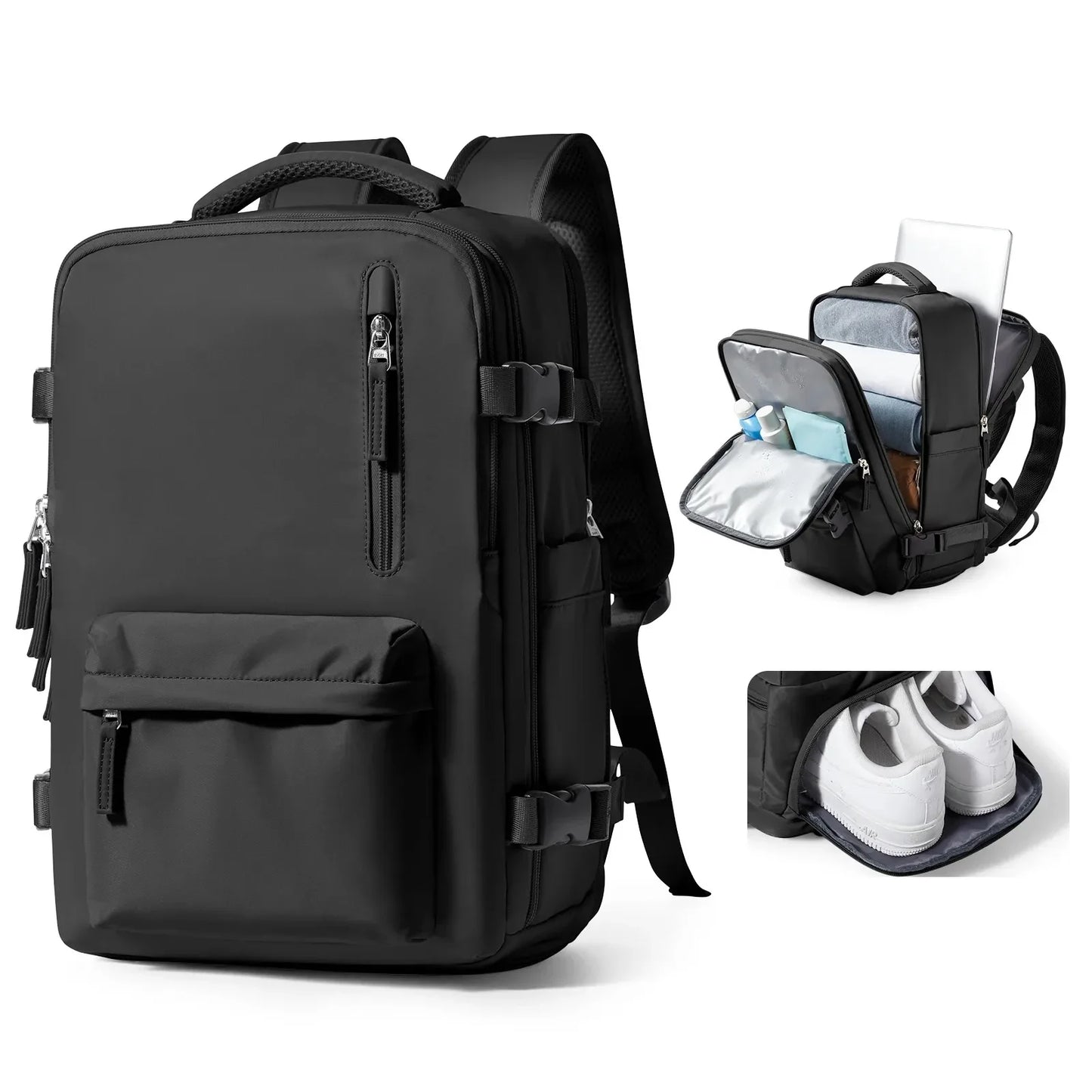 Mochila de Viagem Feminina Mala de Bordo Impermeável 29L - BellaJourney™