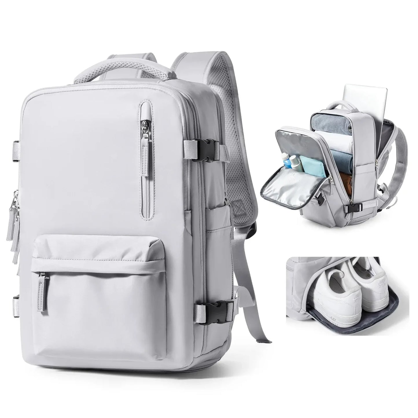 Mochila de Viagem Feminina Mala de Bordo Impermeável 29L - BellaJourney™