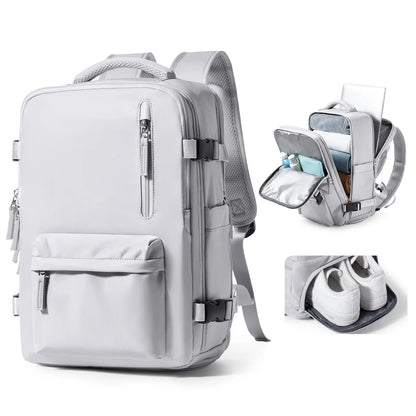 Mochila de Viagem Feminina Mala de Bordo Impermeável 29L - BellaJourney™
