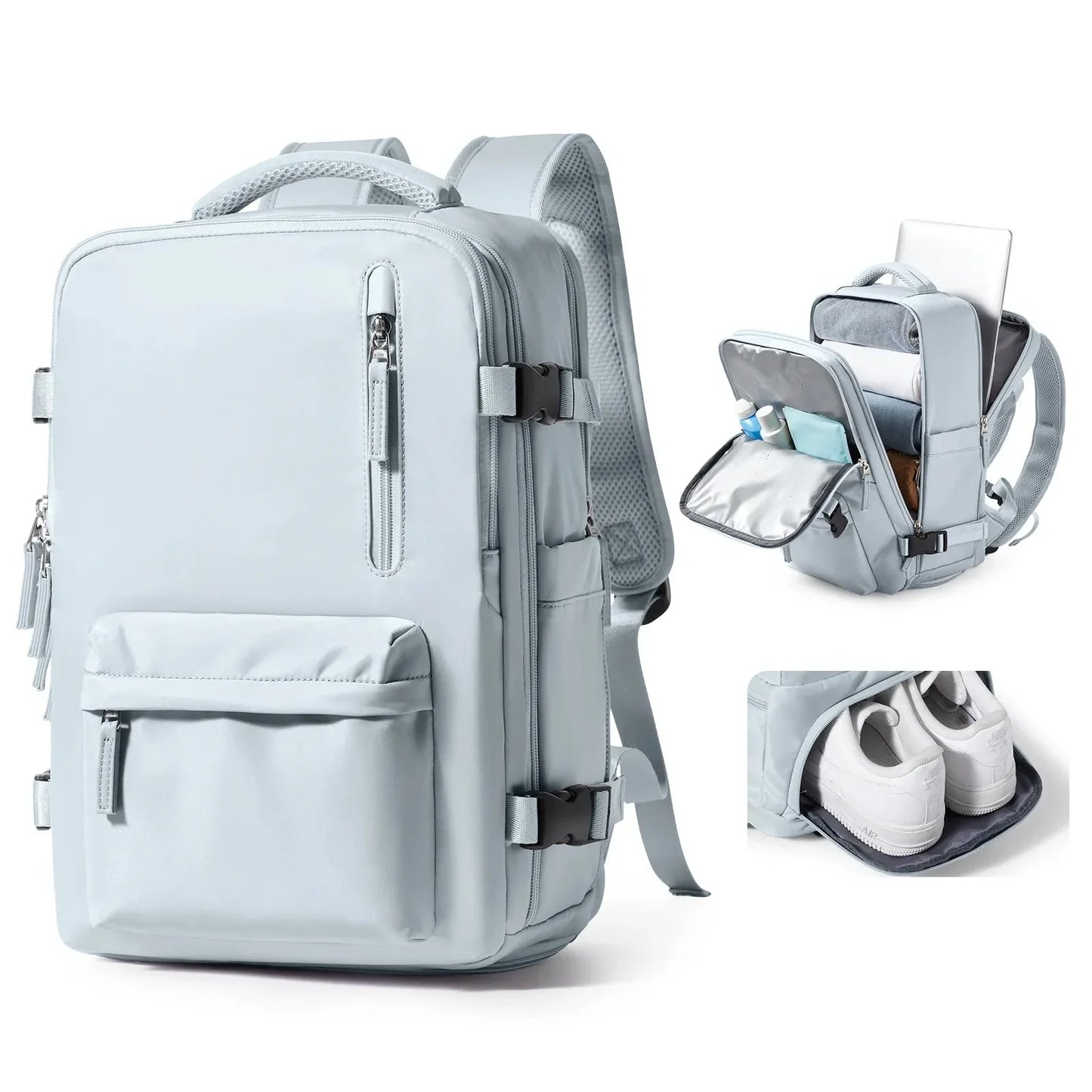 Mochila de Viagem Feminina Mala de Bordo Impermeável 29L - BellaJourney™