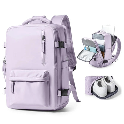 Mochila de Viagem Feminina Mala de Bordo Impermeável 29L - BellaJourney™