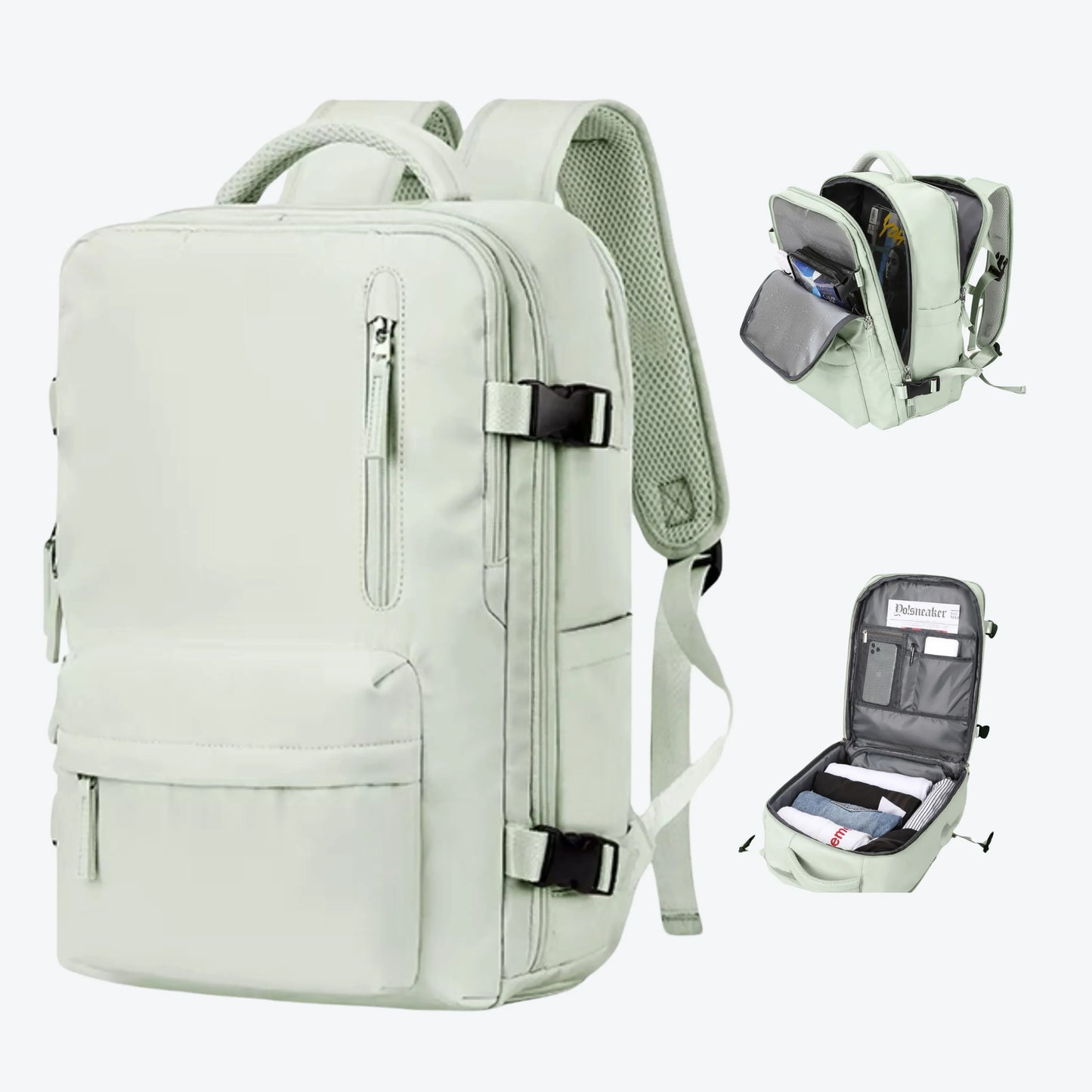 Mochila de Viagem Feminina Mala de Bordo Impermeável 29L - BellaJourney™