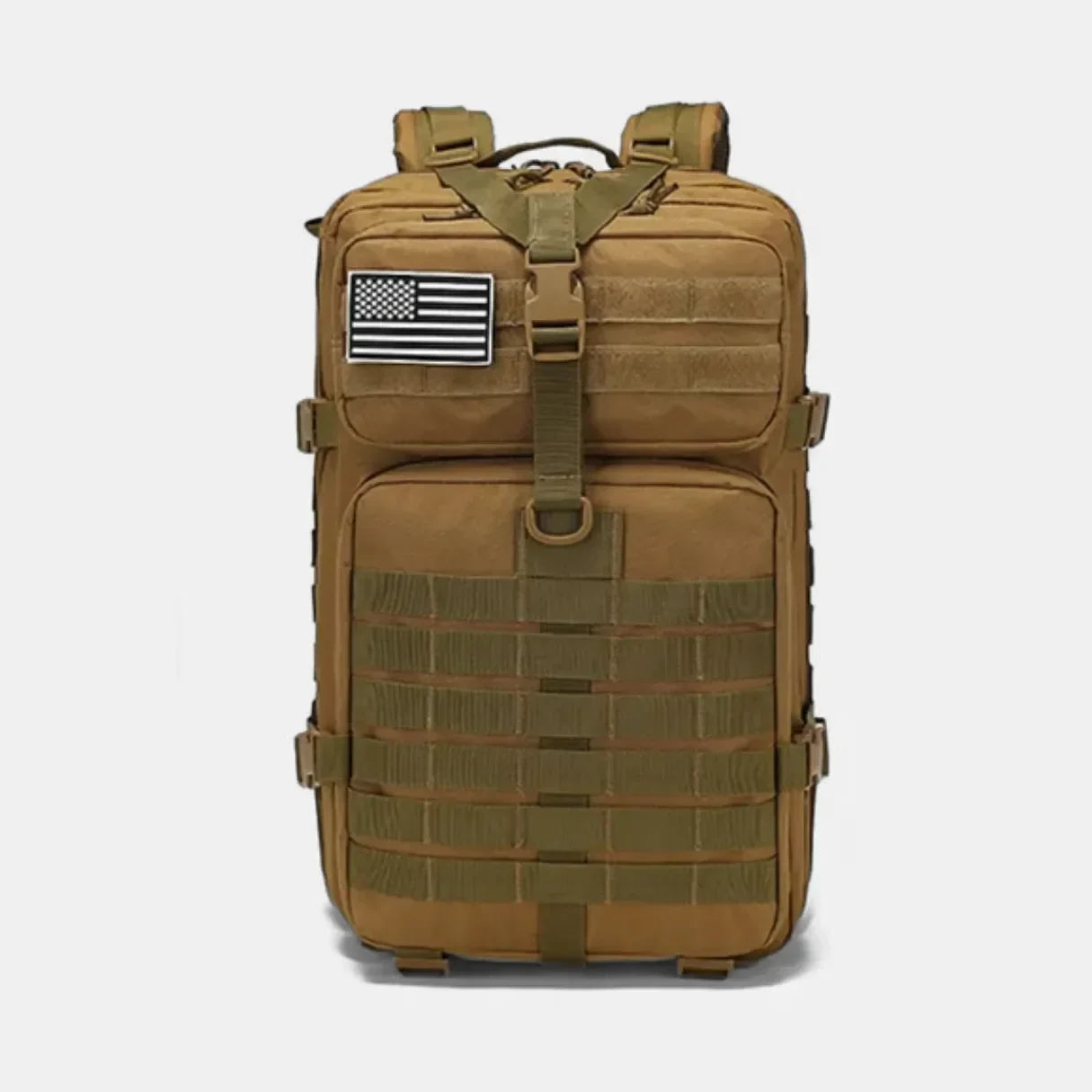 Mochila Tática Militar 50L Impermeável Tactical Titan™ | Brinde: Patch Bandeira do Brasil