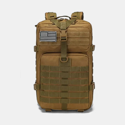 Mochila Tática Militar 50L Impermeável Tactical Titan™ | Brinde: Patch Bandeira do Brasil