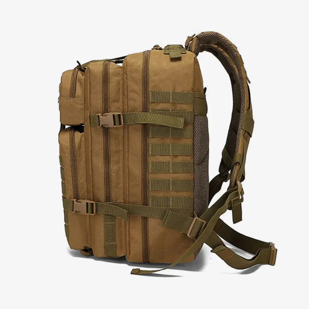 Mochila Tática Militar 50L Impermeável Tactical Titan™ | Brinde: Patch Bandeira do Brasil